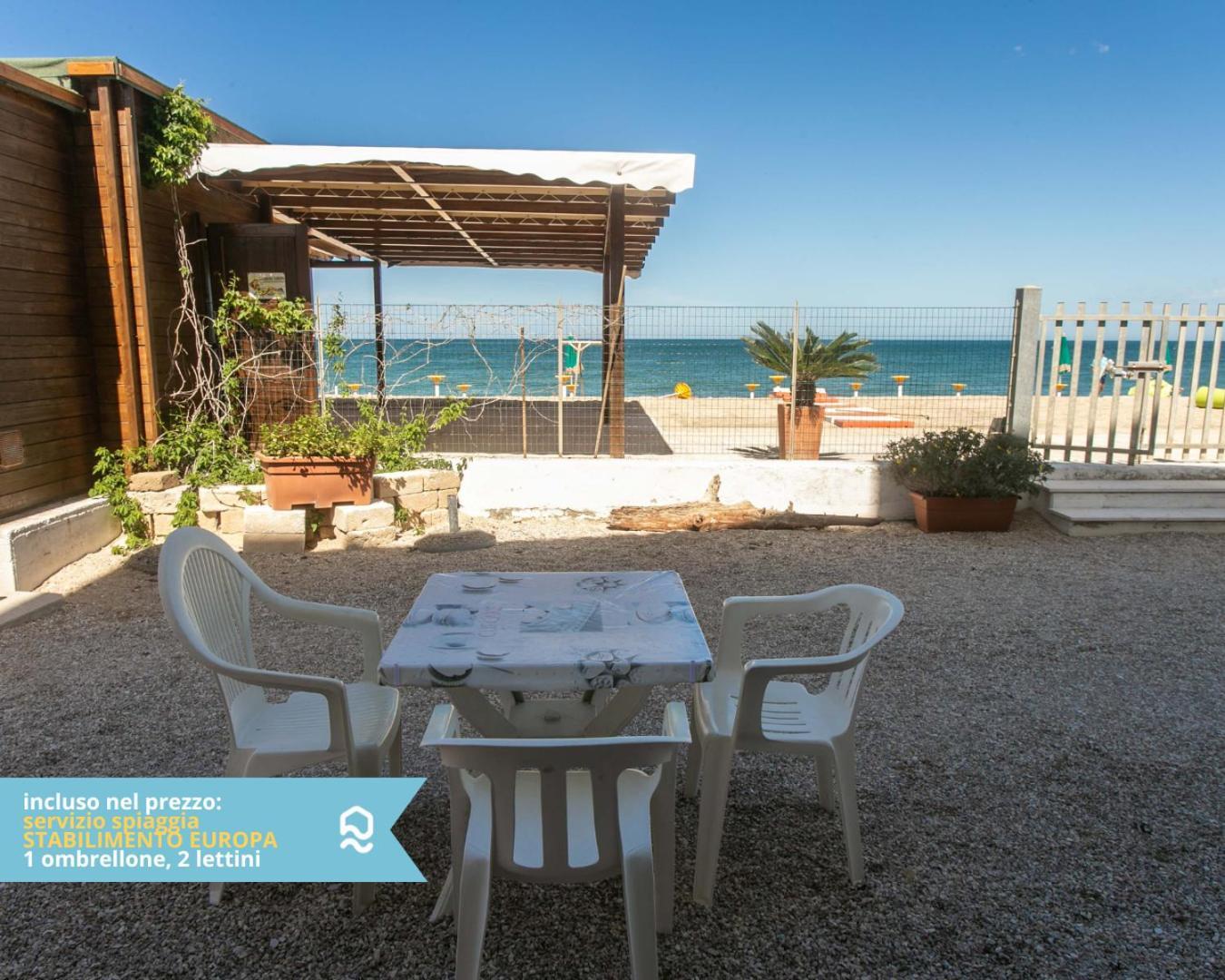 Rs316 - Marcelli, Bilocale In Residence Fronte Mare Pt Kültér fotó